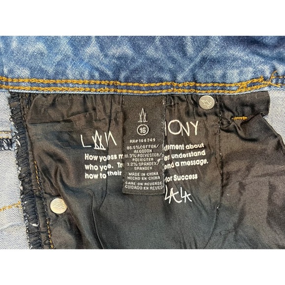 Lala Anthony Mid Rise Skinny Distressed Jeans, Size 16 - Picture 9 of 9
